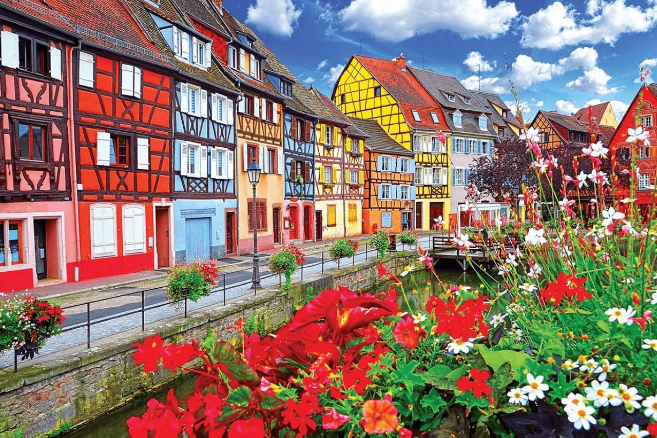làng cổ Colmar mùa xuân